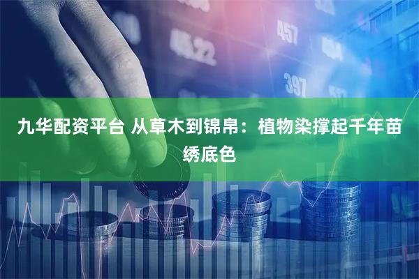 九华配资平台 从草木到锦帛：植物染撑起千年苗绣底色